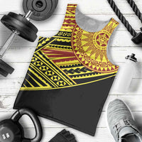 Personalised Tonga Ha apai High School Men Tank Top Ngatu Fonulei Pattern LT9 - Polynesian Pride