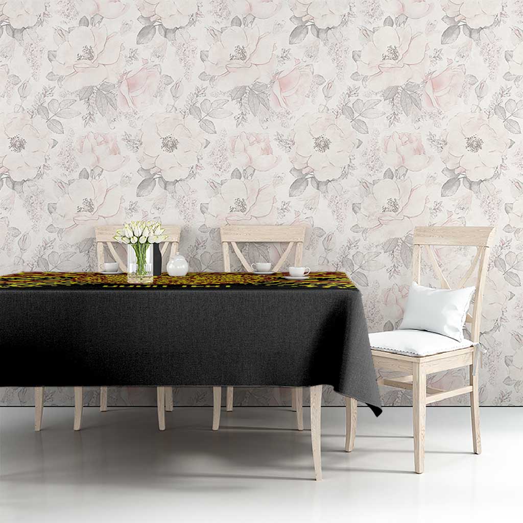 Personalised Tonga Ha apai High School Tablecloth Ngatu Fonulei Pattern