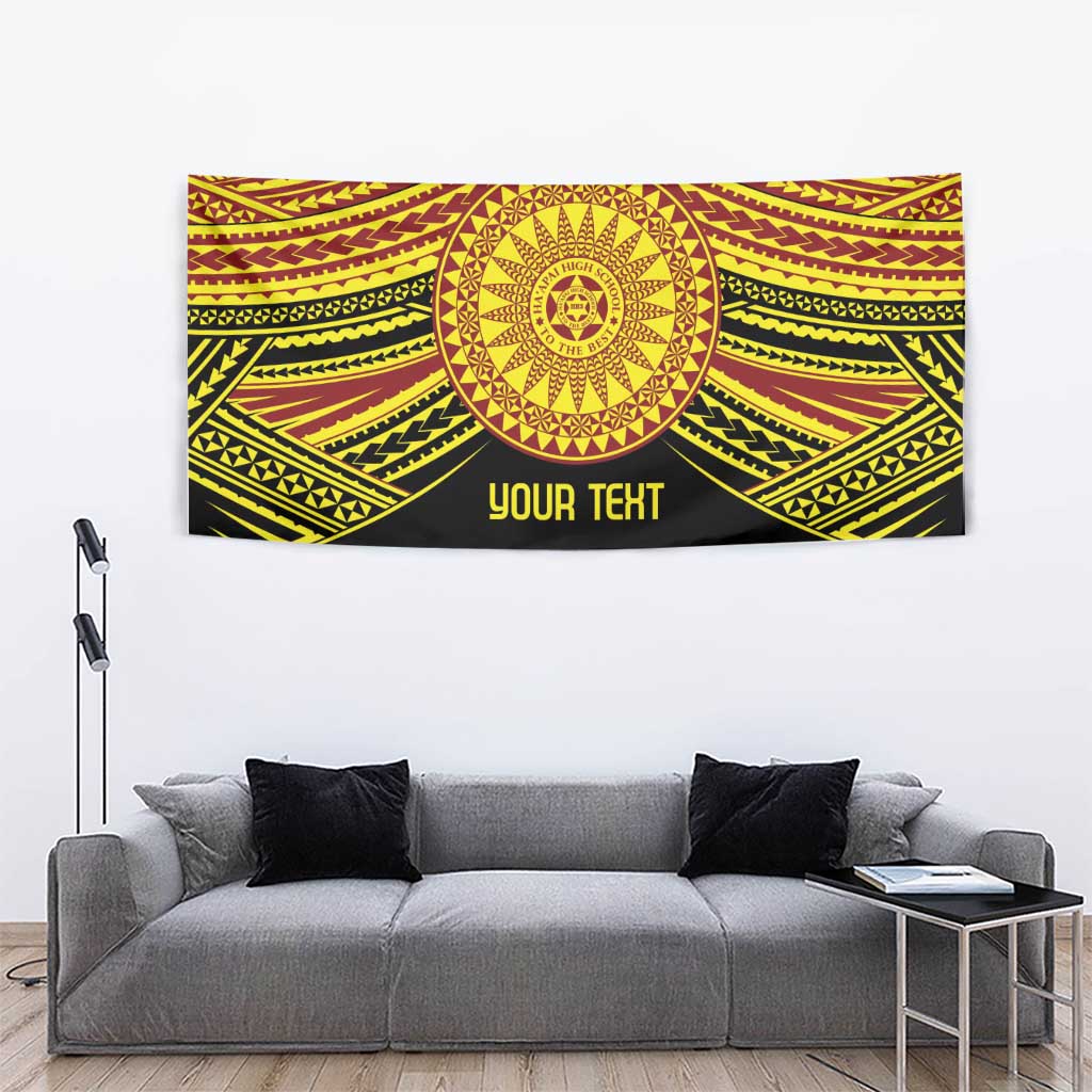Personalised Tonga Ha apai High School Tapestry Ngatu Fonulei Pattern LT9 - Polynesian Pride