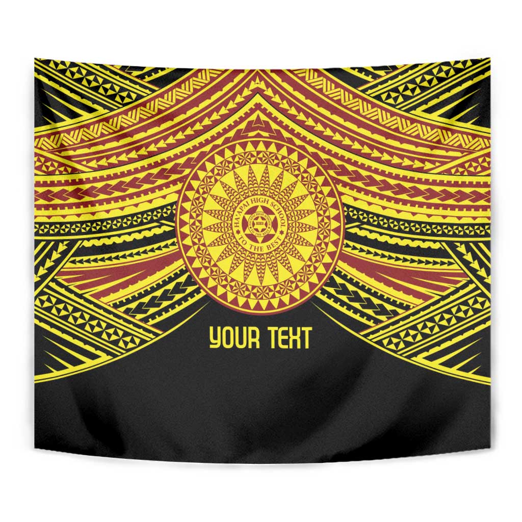 Personalised Tonga Ha apai High School Tapestry Ngatu Fonulei Pattern LT9 - Polynesian Pride