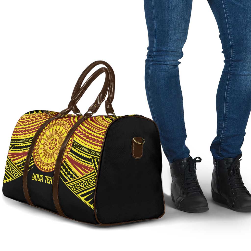 Personalised Tonga Ha apai High School Travel Bag Ngatu Fonulei Pattern LT9 - Polynesian Pride