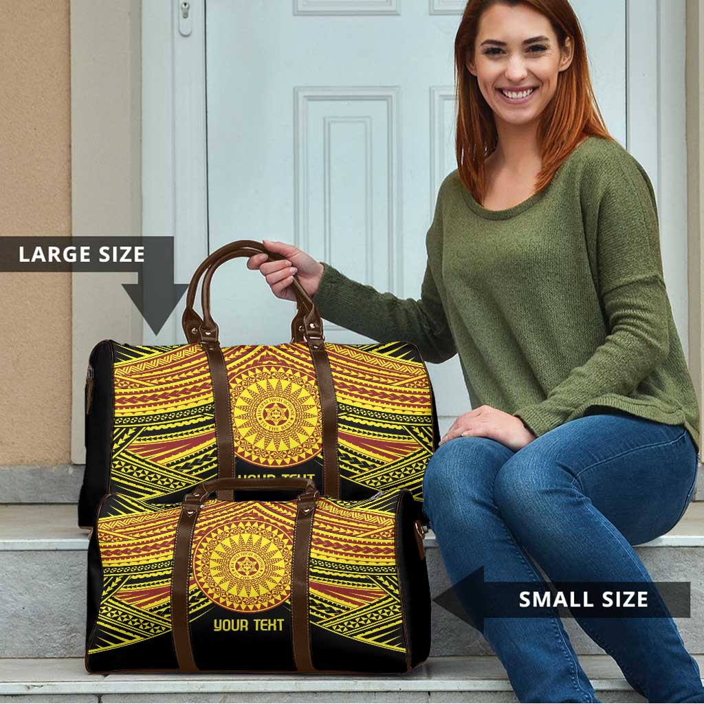 Personalised Tonga Ha apai High School Travel Bag Ngatu Fonulei Pattern LT9 - Polynesian Pride