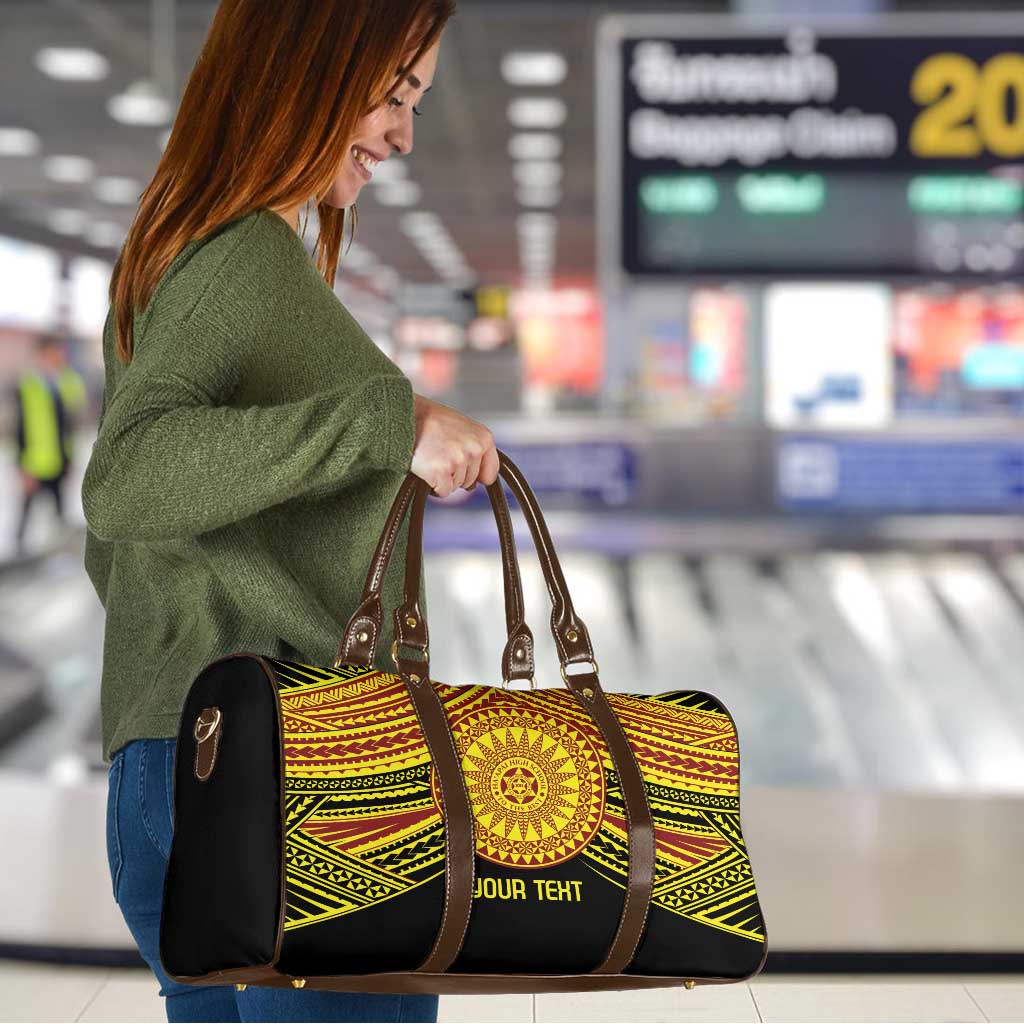 Personalised Tonga Ha apai High School Travel Bag Ngatu Fonulei Pattern LT9 - Polynesian Pride
