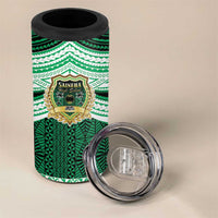 Personalised Tonga Saineha High School 4 in 1 Can Cooler Tumbler Polynesian Ngatu Tribal LT9 - Polynesian Pride