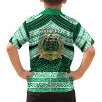 Personalised Tonga Saineha High School Family Matching Off Shoulder Maxi Dress and Hawaiian Shirt Polynesian Ngatu Tribal LT9 - Polynesian Pride