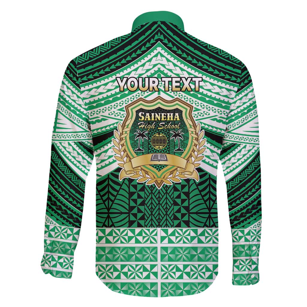 Personalised Tonga Saineha High School Family Matching Puletasi and Hawaiian Shirt Polynesian Ngatu Tribal LT9 - Polynesian Pride