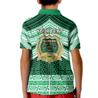 Personalised Tonga Saineha High School Kid Polo Shirt Polynesian Ngatu Tribal LT9 - Polynesian Pride