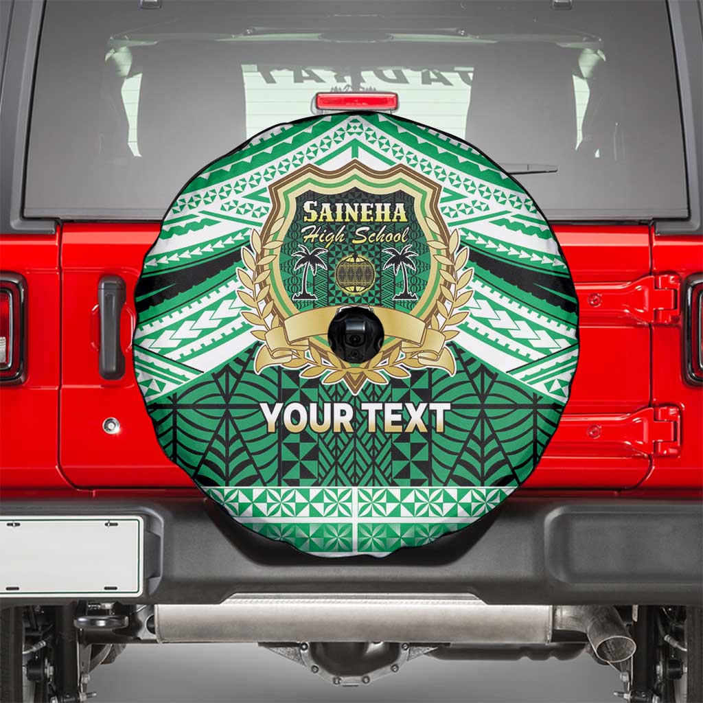 Personalised Tonga Saineha High School Spare Tire Cover Polynesian Ngatu Tribal LT9 - Polynesian Pride