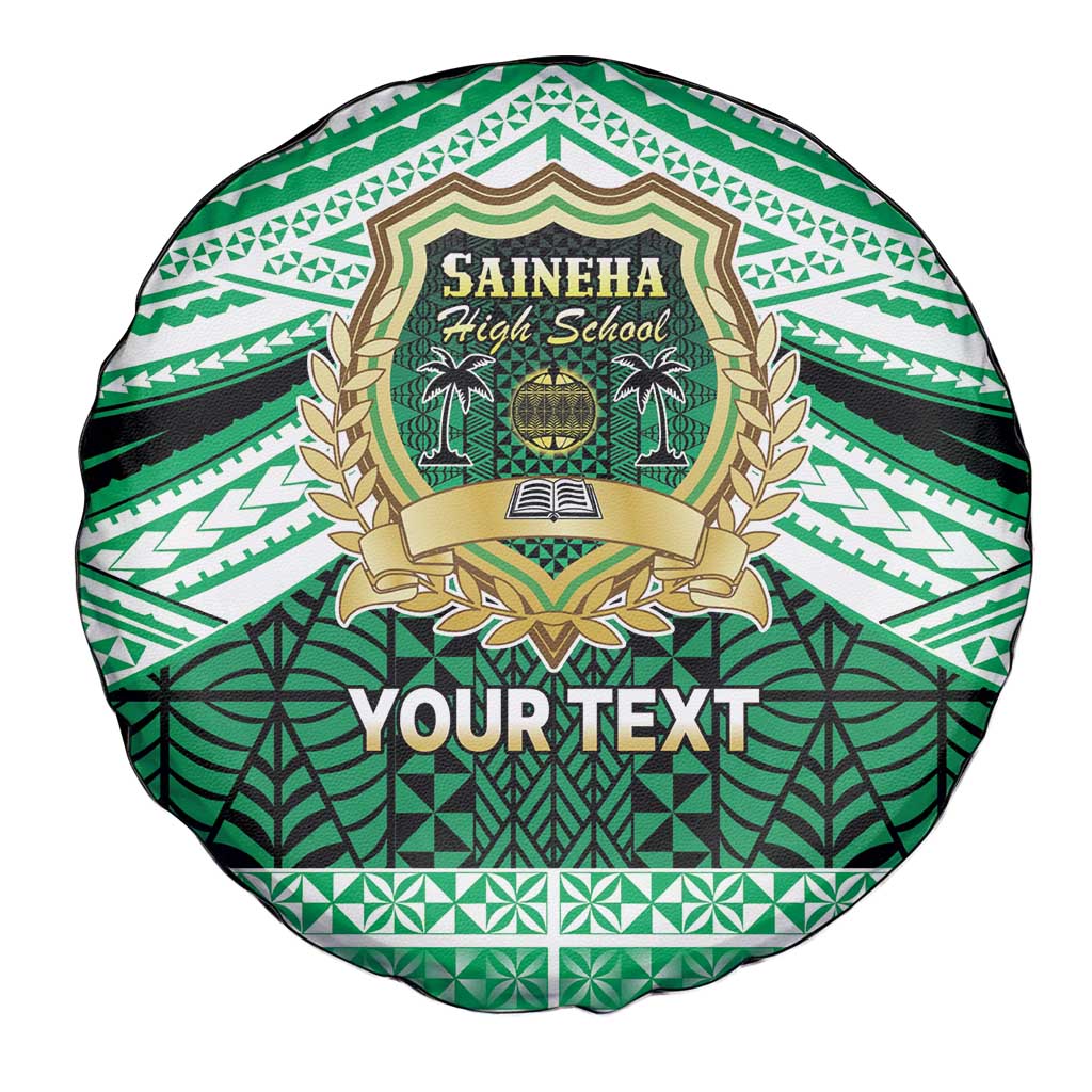 Personalised Tonga Saineha High School Spare Tire Cover Polynesian Ngatu Tribal LT9 - Polynesian Pride