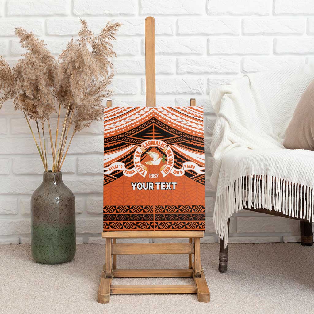 Personalised Tonga Tailulu College Canvas Wall Art Polynesian Ngatu Tribal LT9 - Polynesian Pride