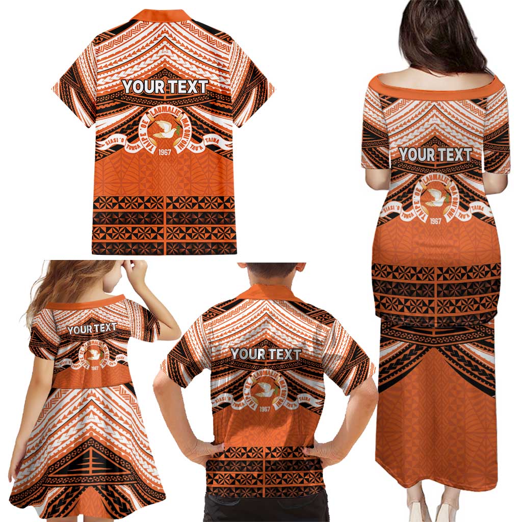 Personalised Tonga Tailulu College Family Matching Puletasi and Hawaiian Shirt Polynesian Ngatu Tribal LT9 - Polynesian Pride