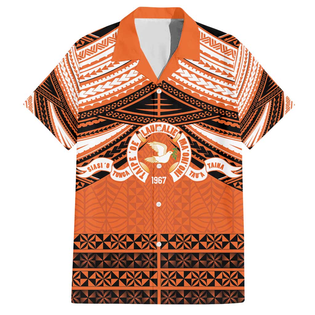 Personalised Tonga Tailulu College Family Matching Short Sleeve Bodycon Dress and Hawaiian Shirt Polynesian Ngatu Tribal