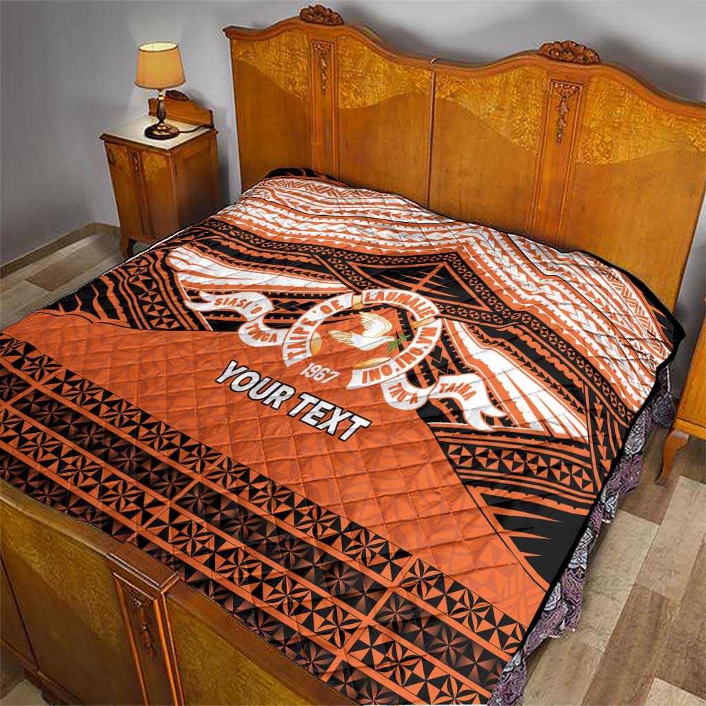 Personalised Tonga Tailulu College Quilt Polynesian Ngatu Tribal LT9 - Polynesian Pride