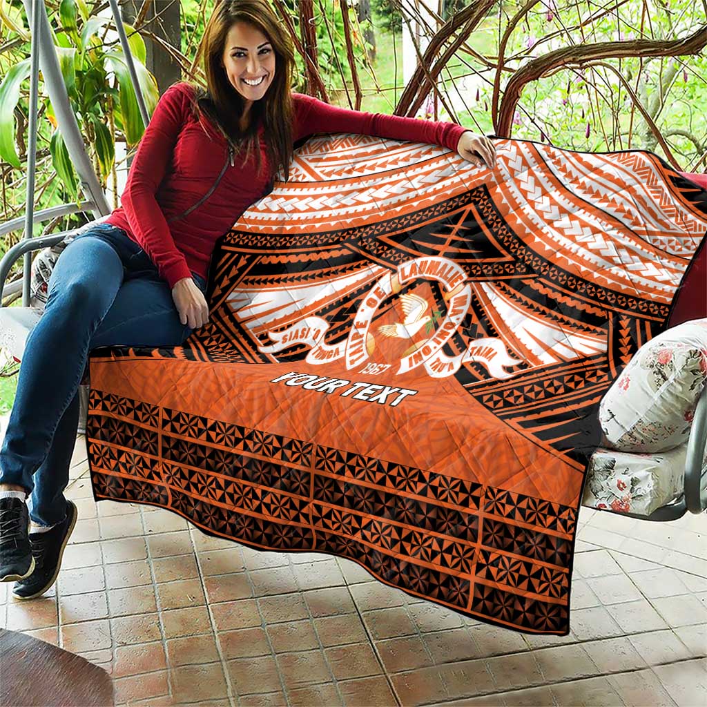 Personalised Tonga Tailulu College Quilt Polynesian Ngatu Tribal LT9 - Polynesian Pride