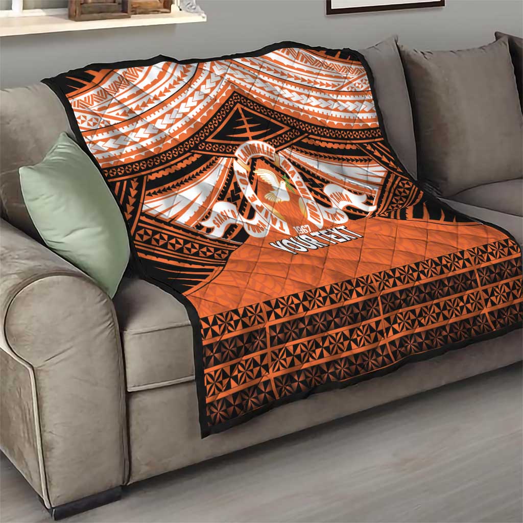 Personalised Tonga Tailulu College Quilt Polynesian Ngatu Tribal LT9 - Polynesian Pride