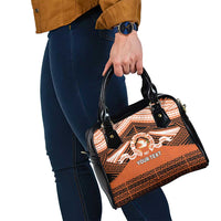 Personalised Tonga Tailulu College Shoulder Handbag Polynesian Ngatu Tribal