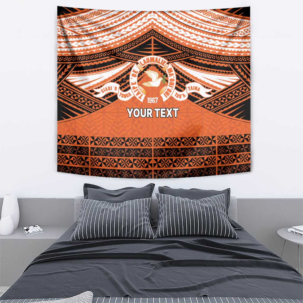 Personalised Tonga Tailulu College Tapestry Polynesian Ngatu Tribal LT9 - Polynesian Pride