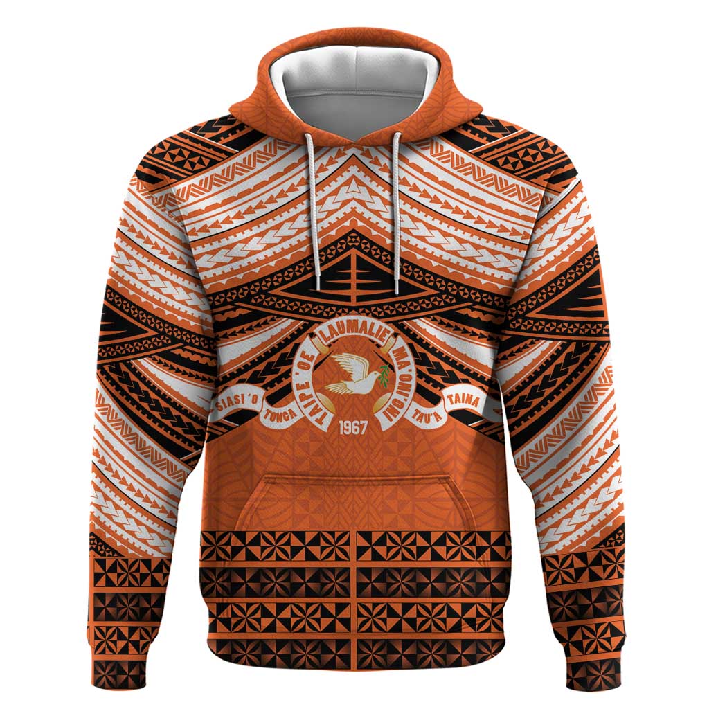 Personalised Tonga Tailulu College Zip Hoodie Polynesian Ngatu Tribal