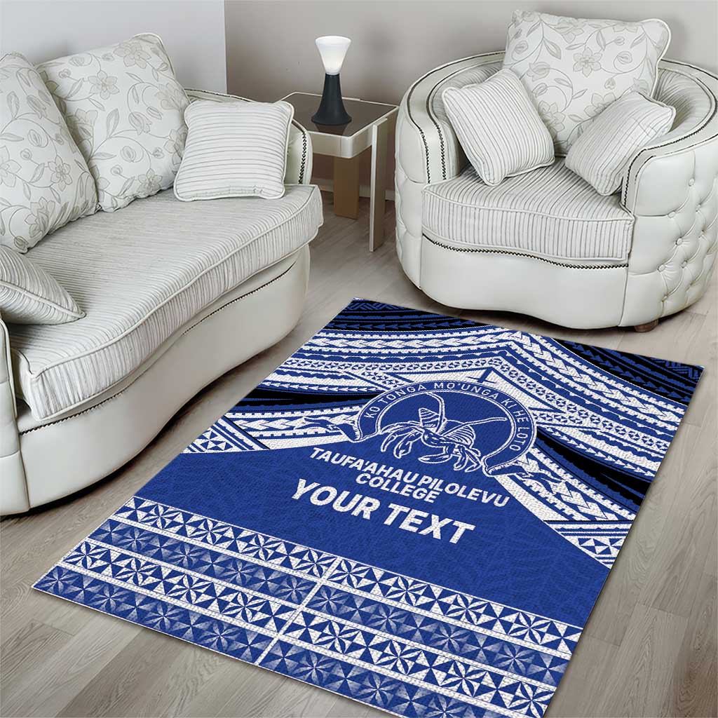 Personalised Tonga Taufa'ahau Pilolevu College Area Rug Polynesian Ngatu Tribal LT9 - Polynesian Pride