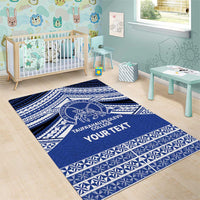 Personalised Tonga Taufa'ahau Pilolevu College Area Rug Polynesian Ngatu Tribal LT9 - Polynesian Pride