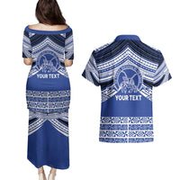 Personalised Tonga Taufa'ahau Pilolevu College Couples Matching Puletasi and Hawaiian Shirt Polynesian Ngatu Tribal LT9 - Polynesian Pride