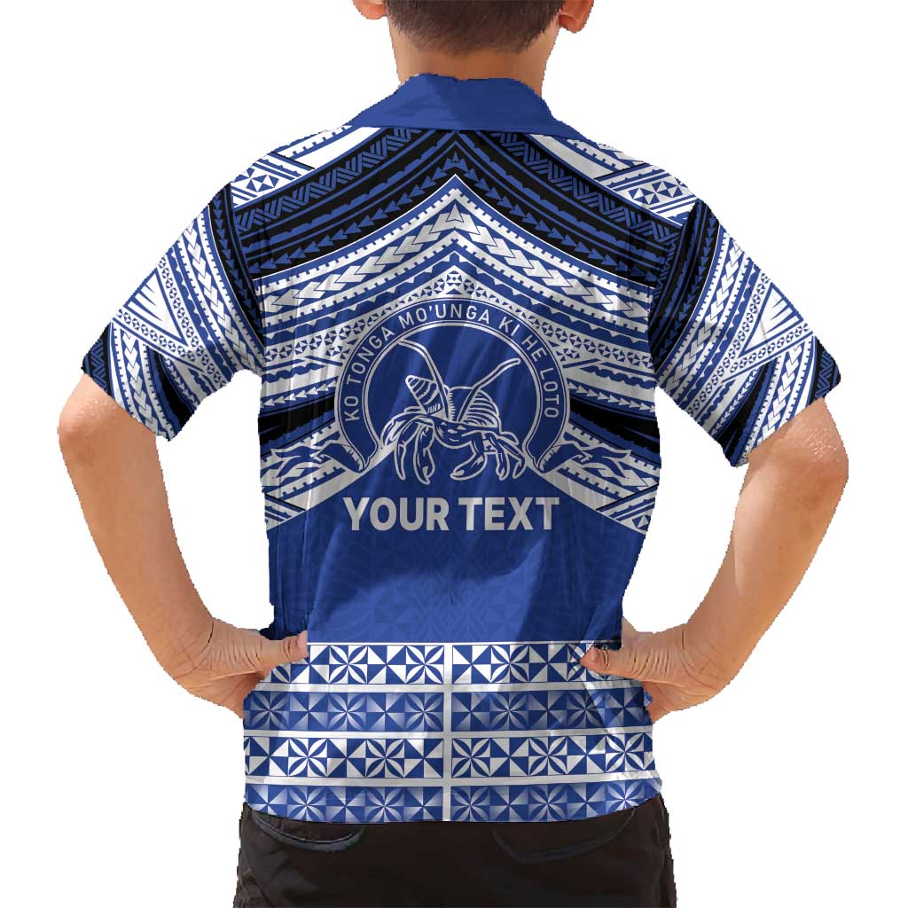 Personalised Tonga Taufa'ahau Pilolevu College Family Matching Off Shoulder Maxi Dress and Hawaiian Shirt Polynesian Ngatu Tribal LT9 - Polynesian Pride