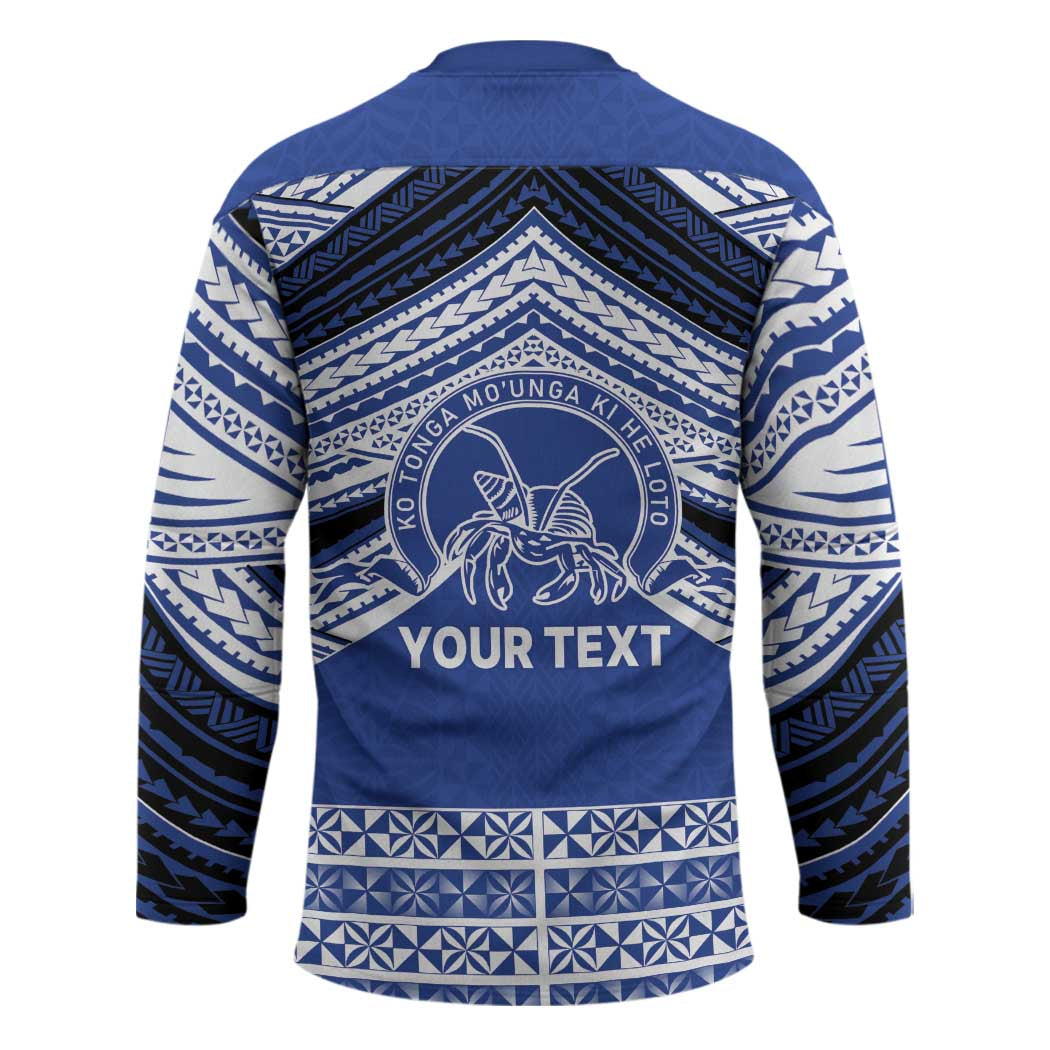 Personalised Tonga Taufa'ahau Pilolevu College Hockey Jersey Polynesian Ngatu Tribal - Polynesian Pride