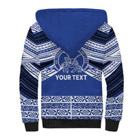 Personalised Tonga Taufa'ahau Pilolevu College Sherpa Hoodie Polynesian Ngatu Tribal LT9 - Polynesian Pride