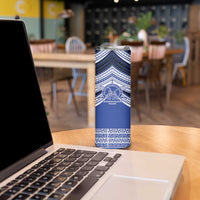 Personalised Tonga Taufa'ahau Pilolevu College Skinny Tumbler Polynesian Ngatu Tribal LT9 - Polynesian Pride