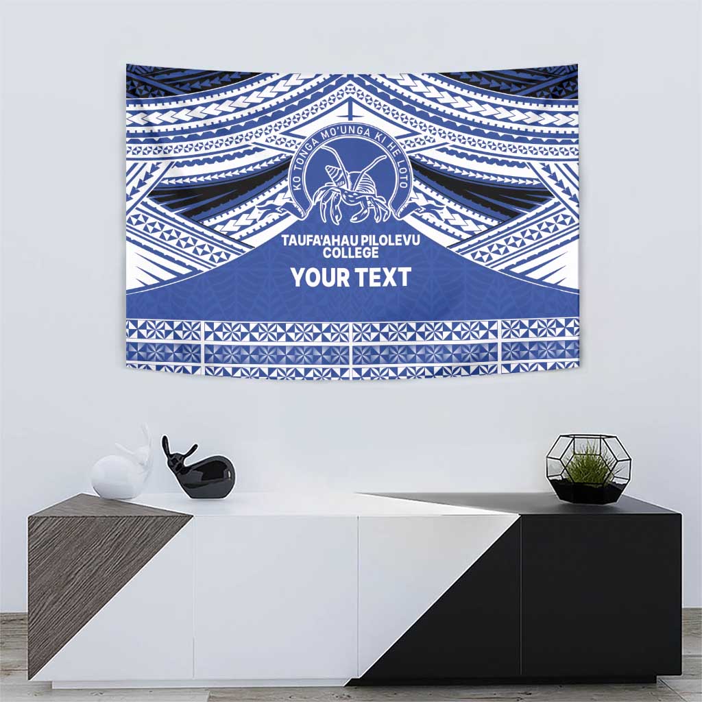 Personalised Tonga Taufa'ahau Pilolevu College Tapestry Polynesian Ngatu Tribal