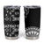 Black Tongan Ngatu Fonulei Pattern Tumbler Cup