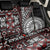 Red Tongan Ngatu Fonulei Pattern Back Car Seat Cover