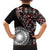 Red Tongan Ngatu Fonulei Pattern Family Matching Summer Maxi Dress and Hawaiian Shirt