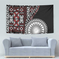Red Tongan Ngatu Fonulei Pattern Tapestry LT9 - Polynesian Pride