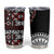 Red Tongan Ngatu Fonulei Pattern Tumbler Cup