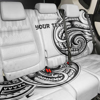 Hawaii and Japanese Culture Personalised Back Car Seat Cover With Polynesian Tribal Tattoo Style LT9 - Polynesian Pride