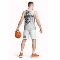 Hawaii and Japanese Culture Personalised Basketball Jersey With Polynesian Tribal Tattoo Style LT9 - Polynesian Pride