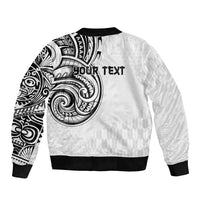 Hawaii and Japanese Culture Personalised Bomber Jacket With Polynesian Tribal Tattoo Style