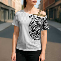 Hawaii and Japanese Culture Personalised Cross Shoulder Shirt With Polynesian Tribal Tattoo Style LT9 - Polynesian Pride