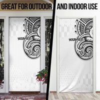 Hawaii and Japanese Culture Personalised Door Cover With Polynesian Tribal Tattoo Style LT9 - Polynesian Pride