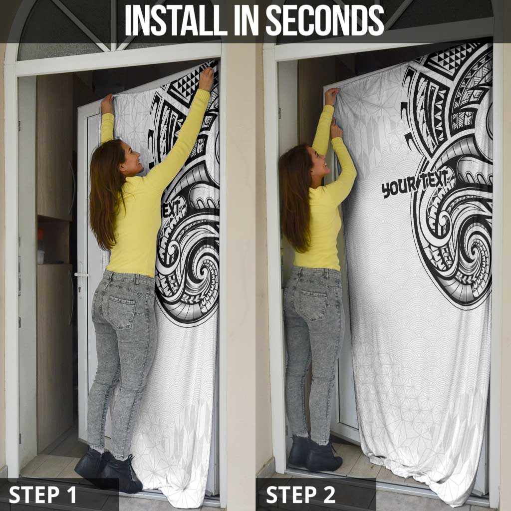 Hawaii and Japanese Culture Personalised Door Cover With Polynesian Tribal Tattoo Style LT9 - Polynesian Pride