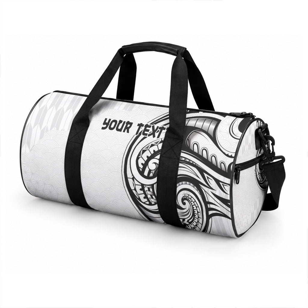 Hawaii and Japanese Culture Personalised Duffle Bag With Polynesian Tribal Tattoo Style