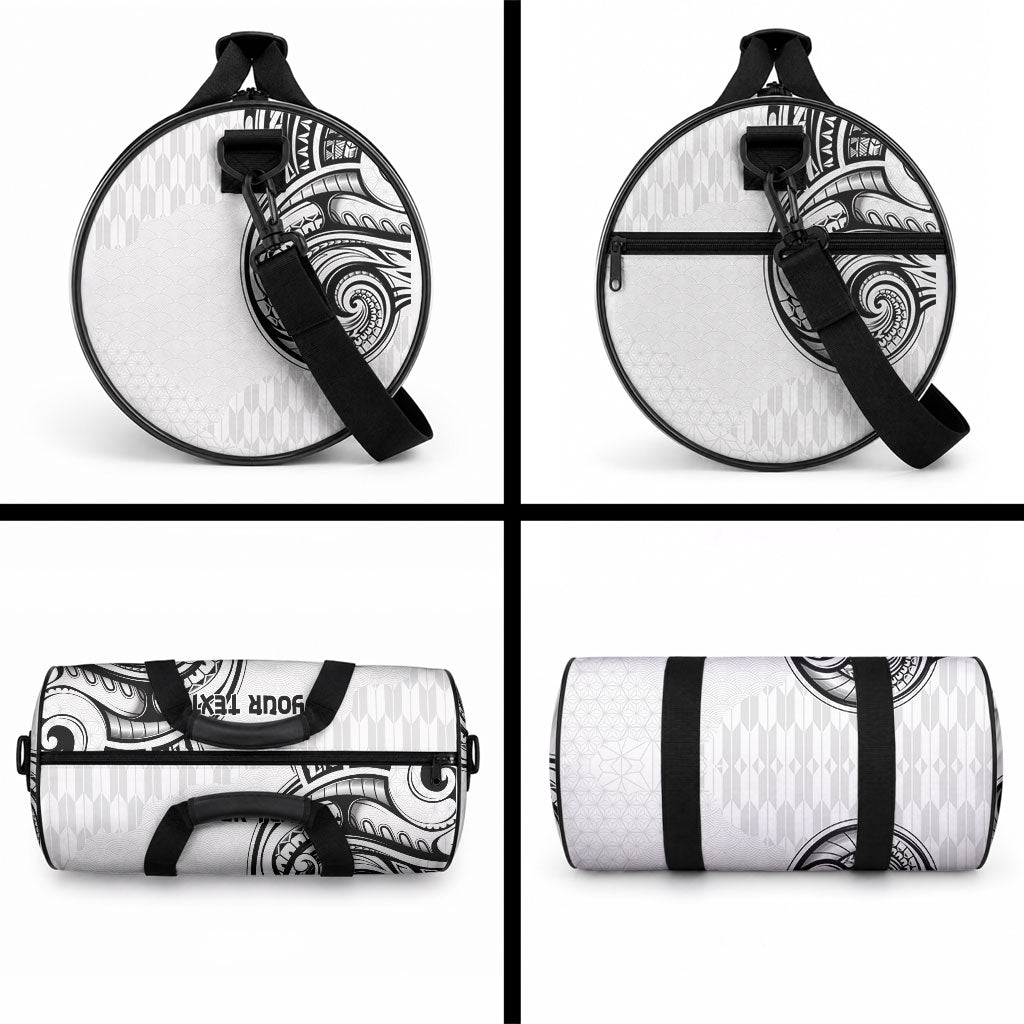 Hawaii and Japanese Culture Personalised Duffle Bag With Polynesian Tribal Tattoo Style