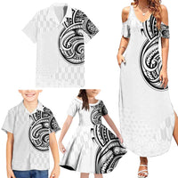 Hawaii and Japanese Culture Personalised Family Matching Summer Maxi Dress and Hawaiian Shirt With Polynesian Tribal Tattoo Style LT9 - Polynesian Pride
