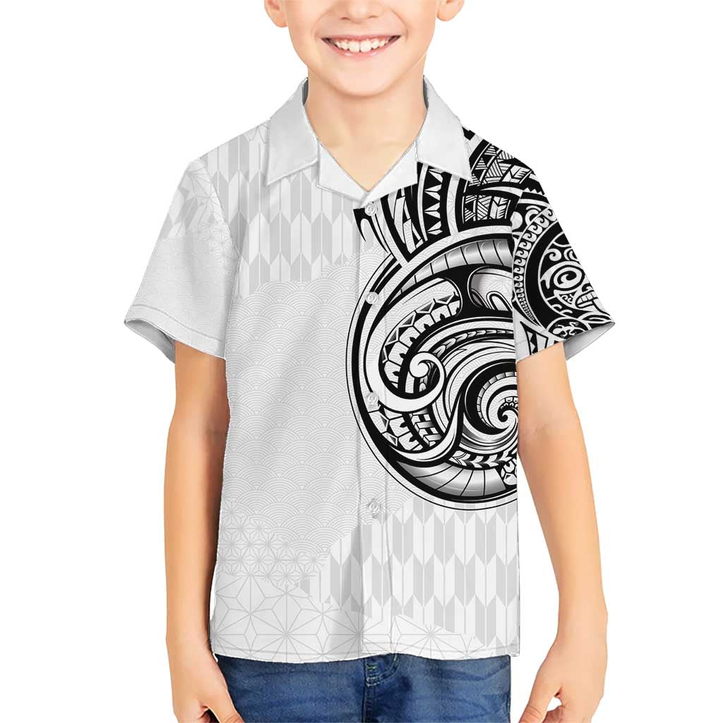 Hawaii and Japanese Culture Personalised Hawaiian Shirt With Polynesian Tribal Tattoo Style LT9 - Polynesian Pride