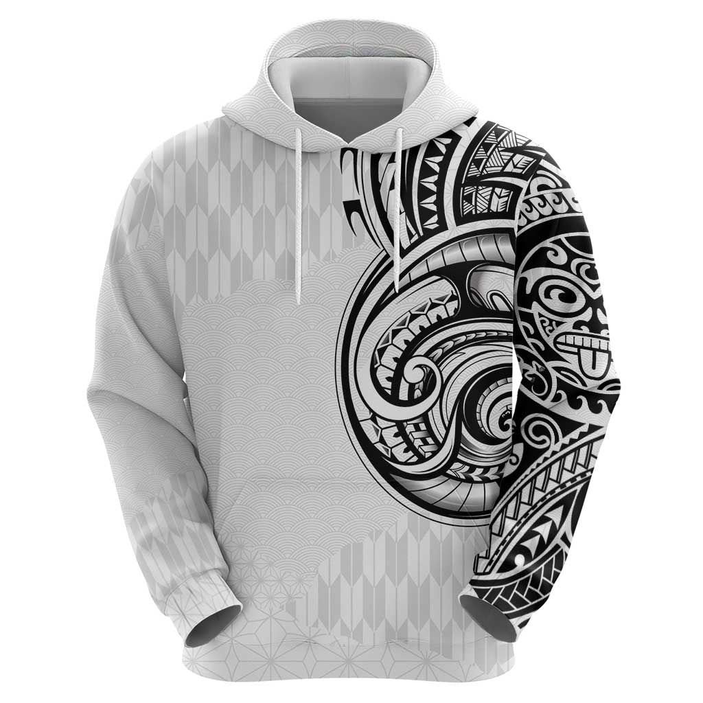 Hawaii and Japanese Culture Personalised Hoodie With Polynesian Tribal Tattoo Style LT9 - Polynesian Pride