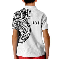 Hawaii and Japanese Culture Personalised Kid Polo Shirt With Polynesian Tribal Tattoo Style LT9 - Polynesian Pride