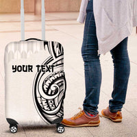 Hawaii and Japanese Culture Personalised Luggage Cover With Polynesian Tribal Tattoo Style LT9 White - Polynesian Pride