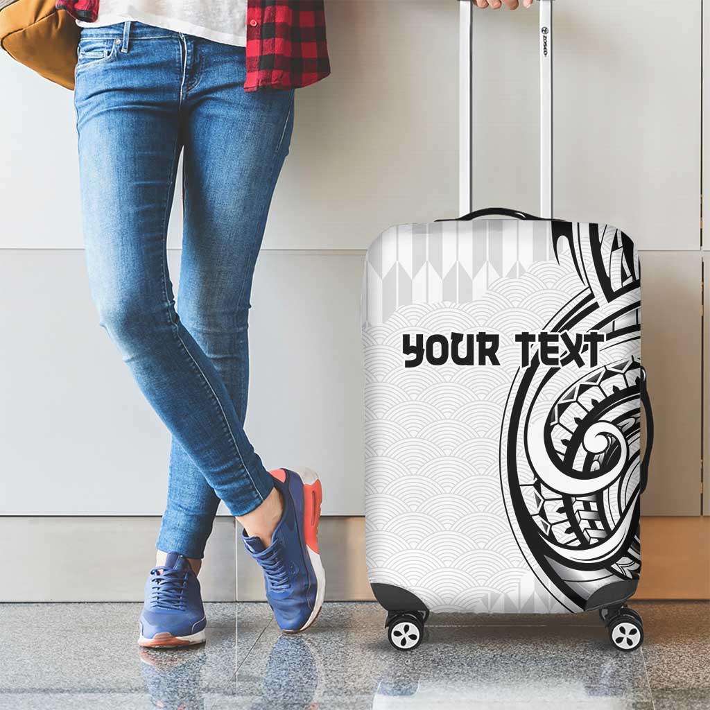 Hawaii and Japanese Culture Personalised Luggage Cover With Polynesian Tribal Tattoo Style LT9 - Polynesian Pride