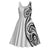 Hawaii and Japanese Culture Personalised Midi Dress With Polynesian Tribal Tattoo Style - Polynesian Pride